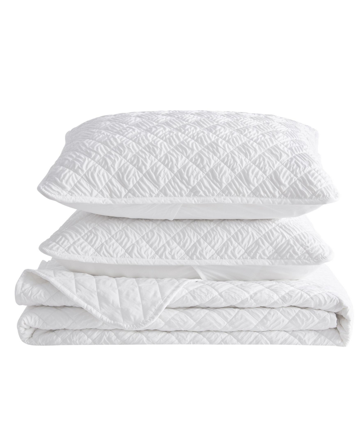 Linery & Co Diamond Textured Quilt Set With Shams