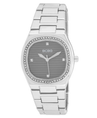 Bcbg Women's Quartz Round Silver Stainless Steel Watch 33mm - Silver