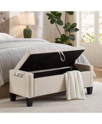 Linen Storage Ottoman Bench