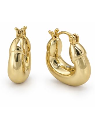 And Now This Puff Click Top Hoop Earrings - Gold 24$