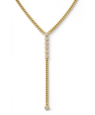 Cubic Zirconia Y Necklace