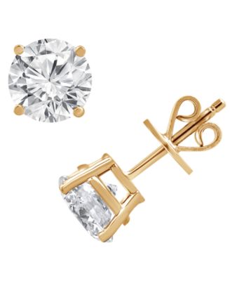 Certified Lab Grown Diamond Stud Earrings (3 ct. t.w.) in 14k White, Yellow or Rose Gold