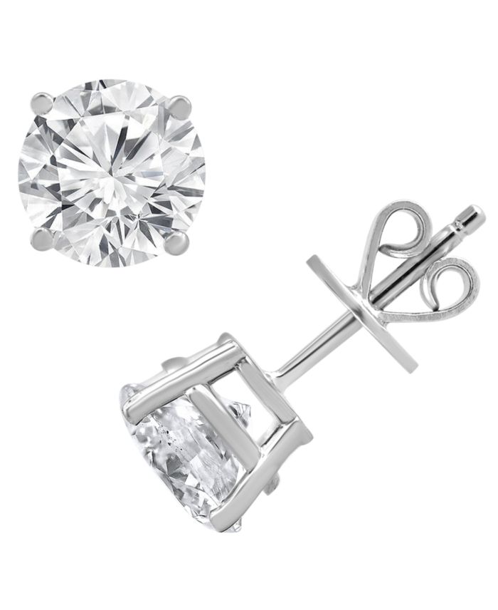 Certified Lab Grown Diamond Stud Earrings (5 ct. t.w.) in 14k White