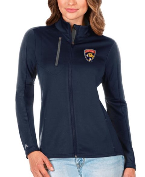 Женские свитеры Antigua Women's Navy/Charcoal Florida Panthers Generation Full-Zip Pullover Jacket