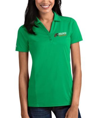Women's Green Florida A&M Rattlers Tribute Polo Shirt