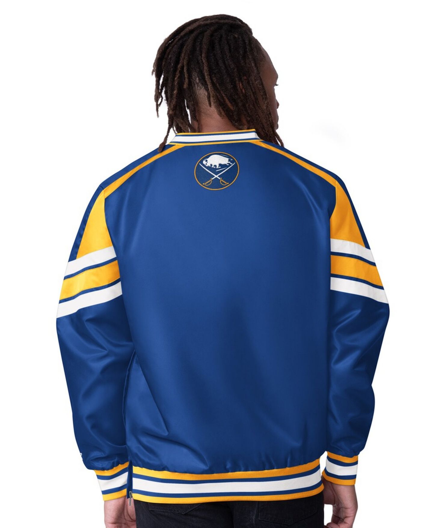 Мужская куртка Starter Royal Buffalo Sabres Reliever V-Neck Pullover — фото 2