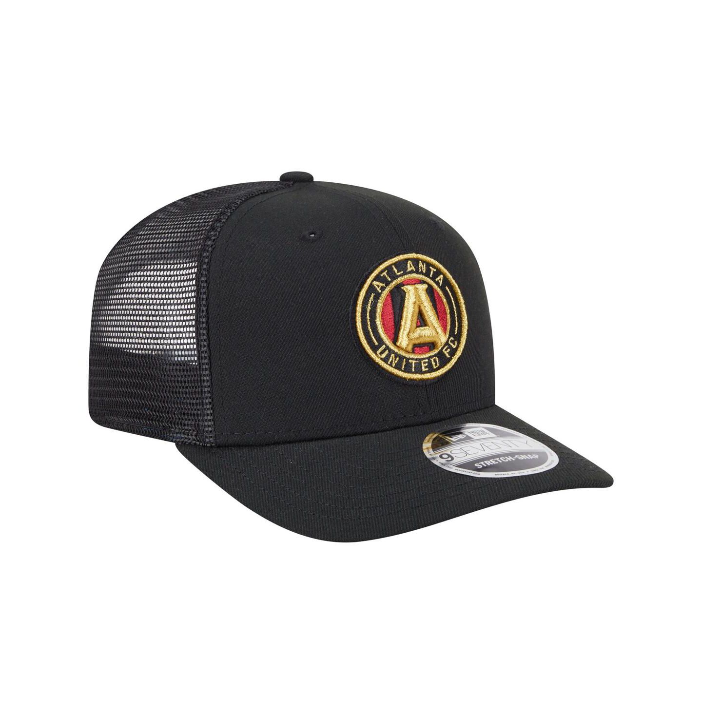 Мужские головные уборы New Era Black Atlanta United FC Jersey Hook 9SEVENTY Adjustable Hat — фото 3