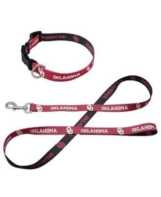 Oklahoma Sooners Pet Leash and Collar Set