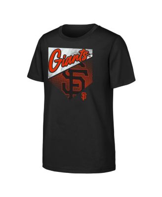 Big Boys and Girls Outerstuff Black San Francisco Giants Prime Plate T-Shirt
