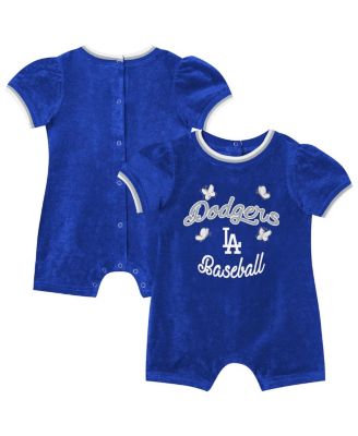 Baby Girls Royal Los Angeles Dodgers Wind-Up Coverall