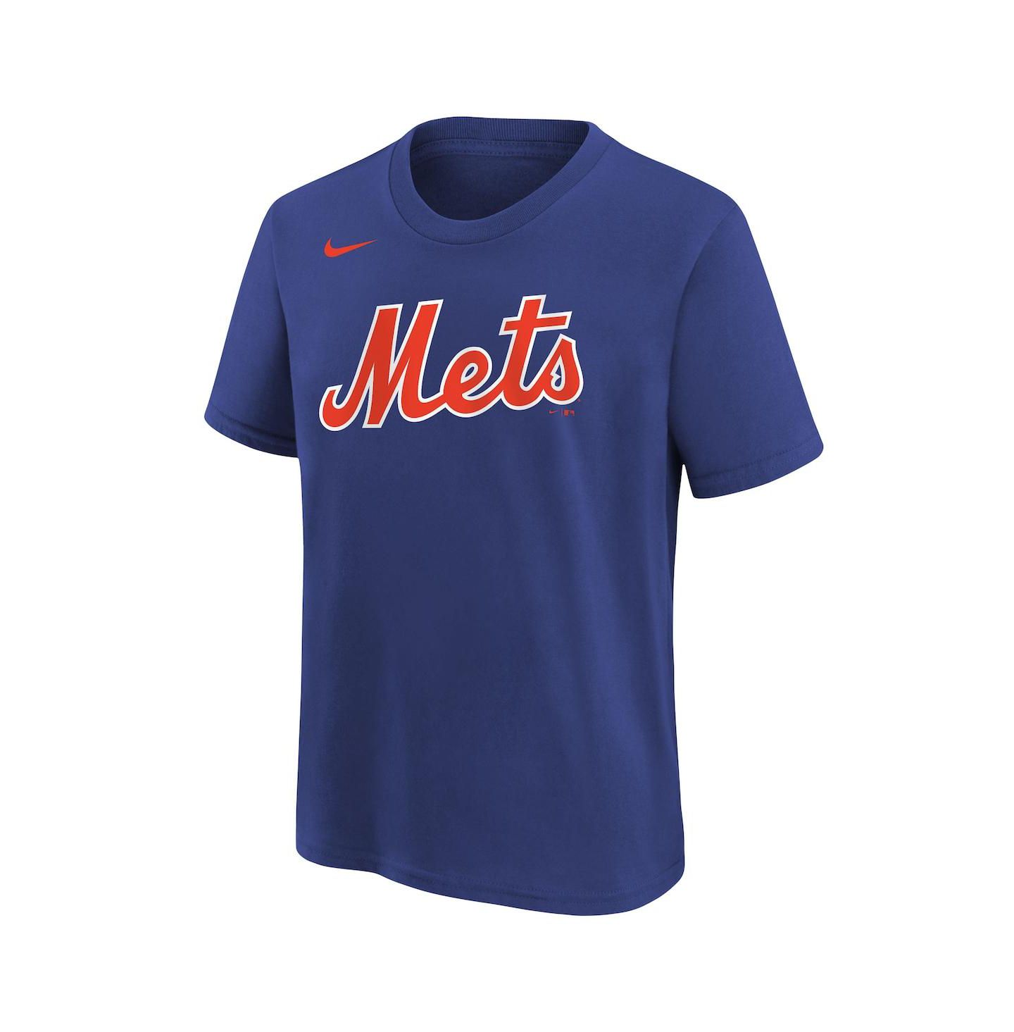 Детская футболка Nike Royal New York Mets Wordmark — фото 2