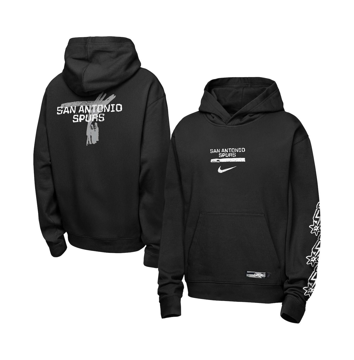 Детское худи Nike Black San Antonio Spurs Courtside Club Premiere — фото 1
