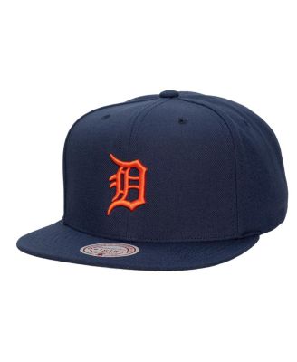 Men's and Women's Navy Detroit Tigers Side Logo Snapback Hat