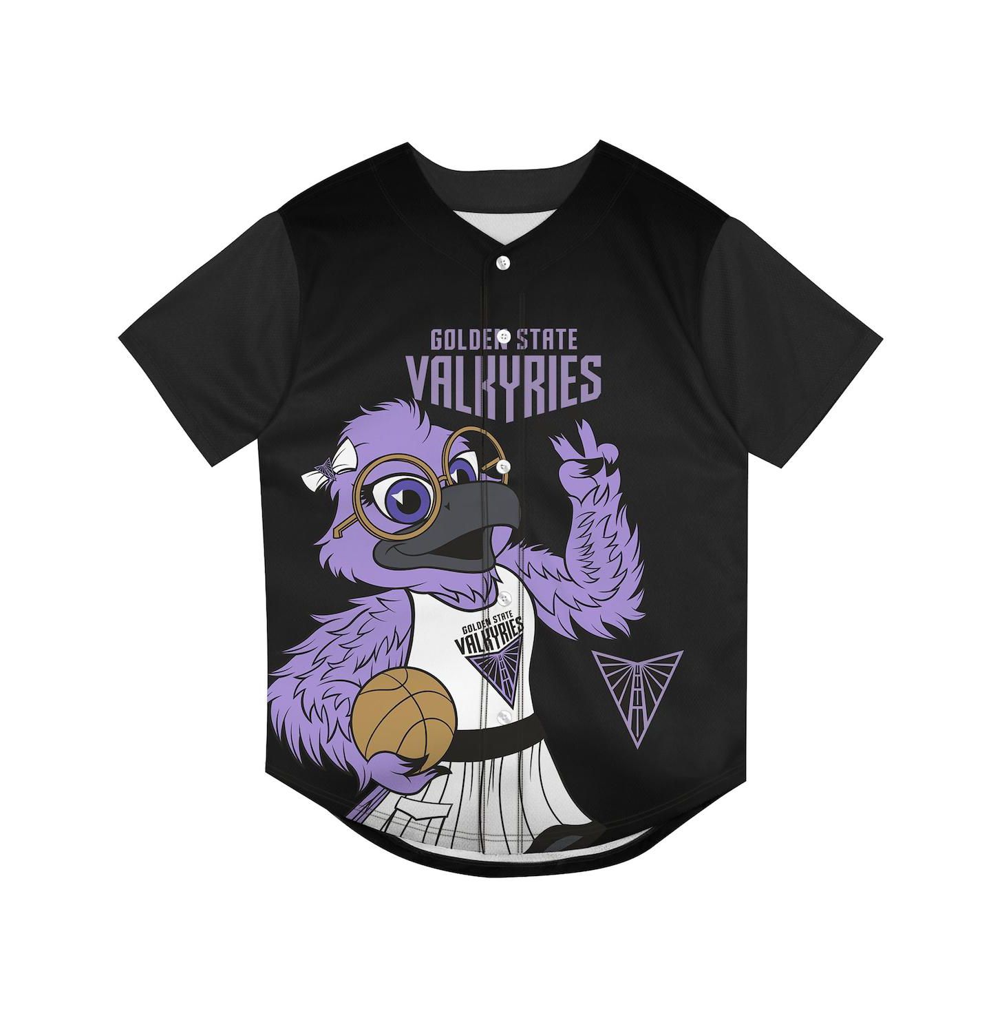 Детское джерси Outerstuff Big Boys and Girls Eclipse Black Golden State Valkyries Mascot Friend Mesh Fashion Jersey — фото 2