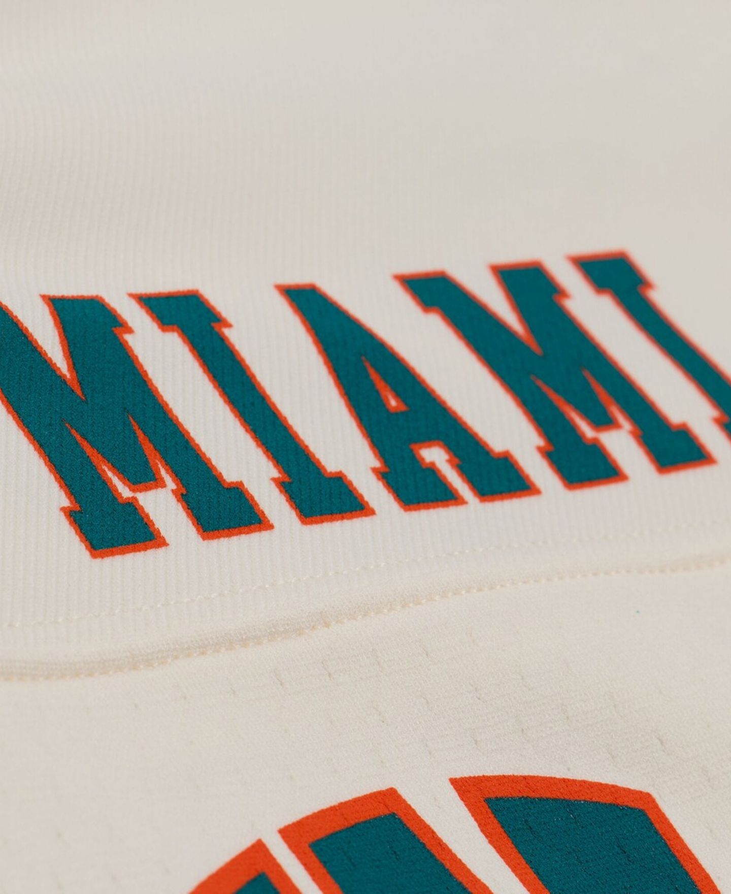 Женский топ Mitchell & Ness Dan Marino Cream Miami Dolphins Retired Player Cropped Fashion Jersey — фото 3
