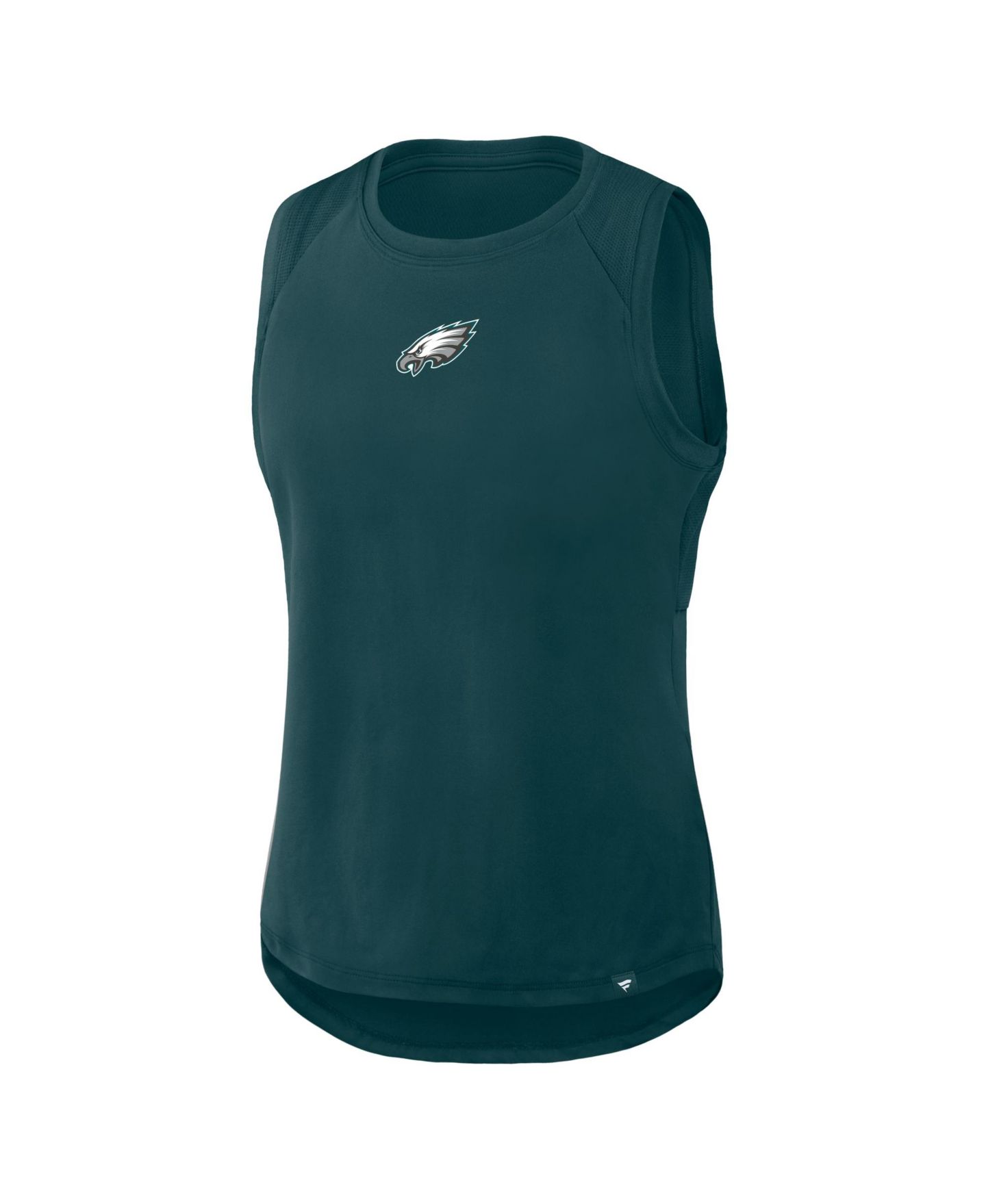 Женский топ Fanatics Green Philadelphia Eagles Draped Mesh Back Performance — фото 2