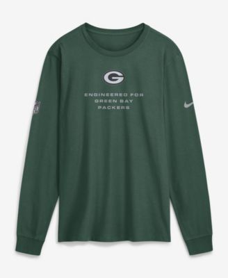 Men's Green  Bay Packers Sideline Bold Arch Star Dri-FIT Long Sleeve T-Shirt