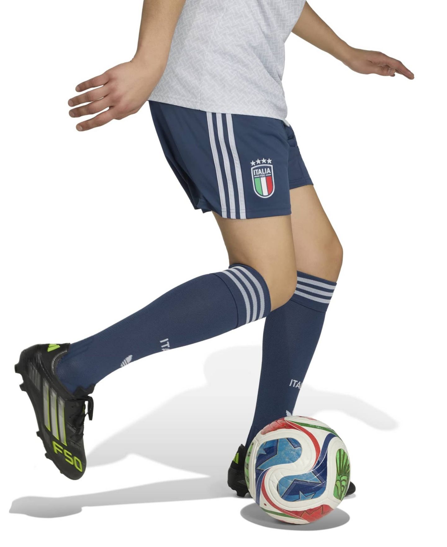 Мужские шорты adidas сборной Italy 2026, выездная реплика, Blue — фото 5