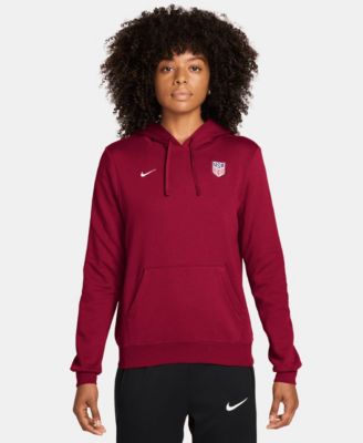 Women's Red USMNT Club Fleece Hoodie
