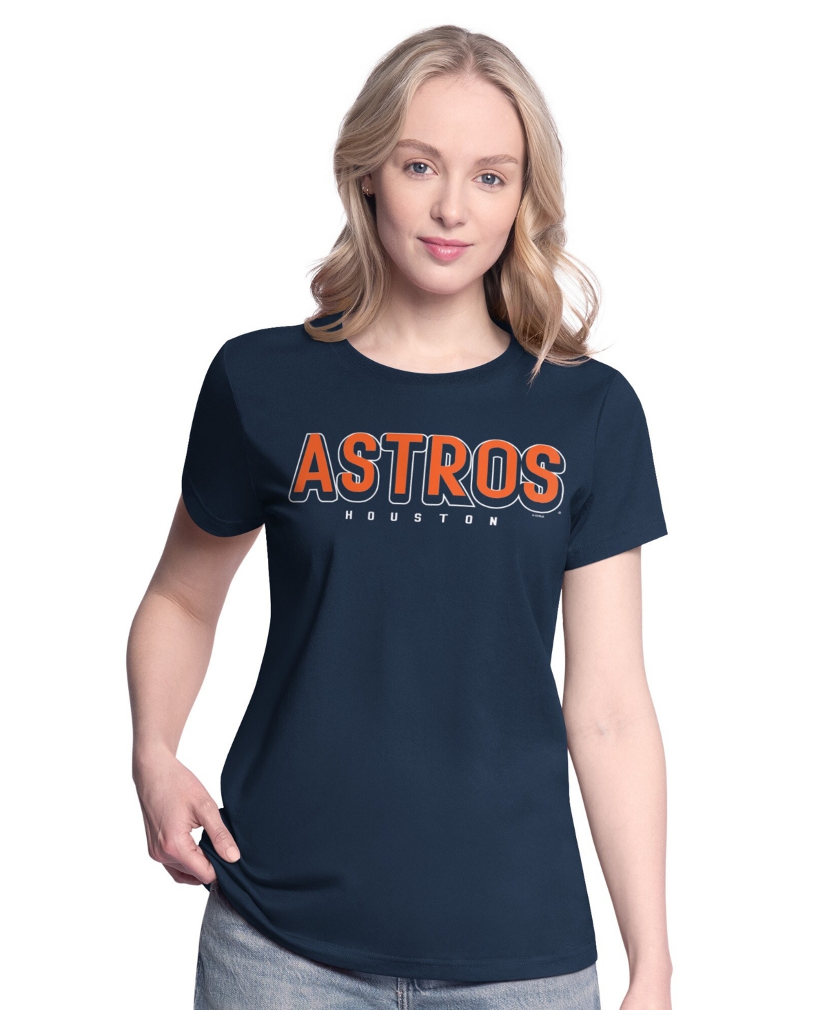G-iii 4Her by Carl Banks Women's Navy/Orange Houston Astros Two T-Shirt Combo Pack