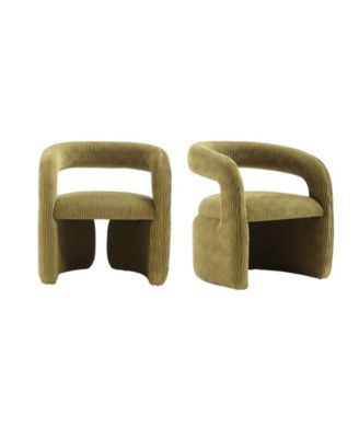 Corvette 2-Piece Velvet Upholstered Lounge Chairs