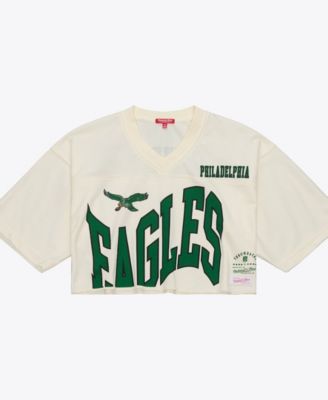 Women's Brian Dawkins Cream Philadelphia Eagles Retired Player Cropped Fashion Jersey