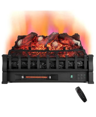 23" Electric Fireplace Heater Fireplace Logs Inserts Infrared Quartz Heater