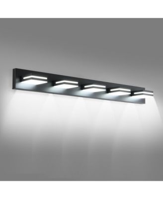 5 Light Modern LED Vanity Light Wall Sconce for Bathroom and Mirror Sleek Minimalist Design Easy Installation