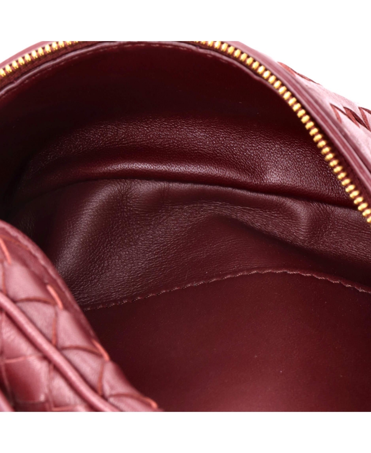 Pre-Owned Bottega Veneta Small Soft Chain Vanity Case Intrecciato Leather