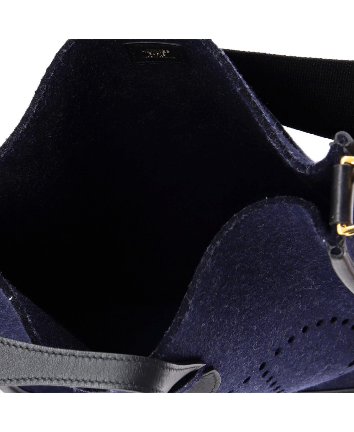 Pre-Owned HERMES Pm Evelyne Bag Gen Iii Felt