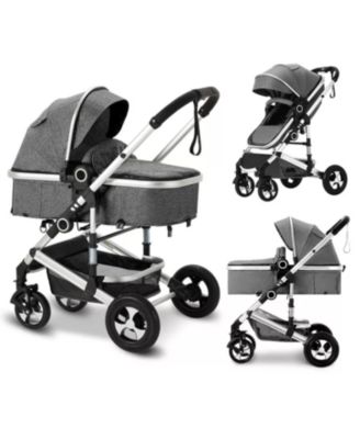 Baby Cozi 2 Convertible Stroller, Folding High Landscape Design with Adjustable Canopy and Diaper Bag