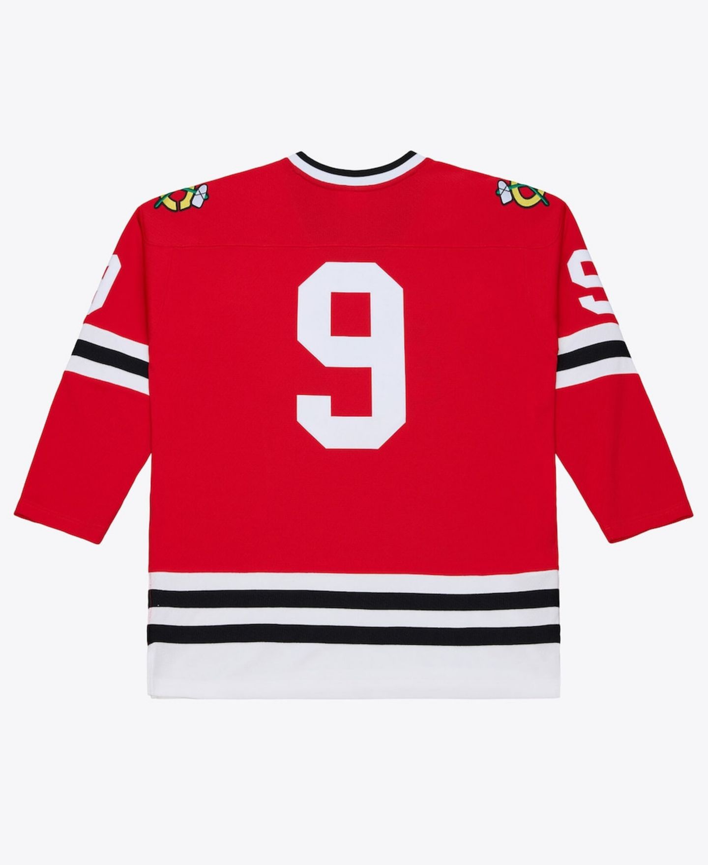 Мужской топ Mitchell & Ness Bobby Hull Red Chicago Blackhawks 1966 Power Play Jersey — фото 2