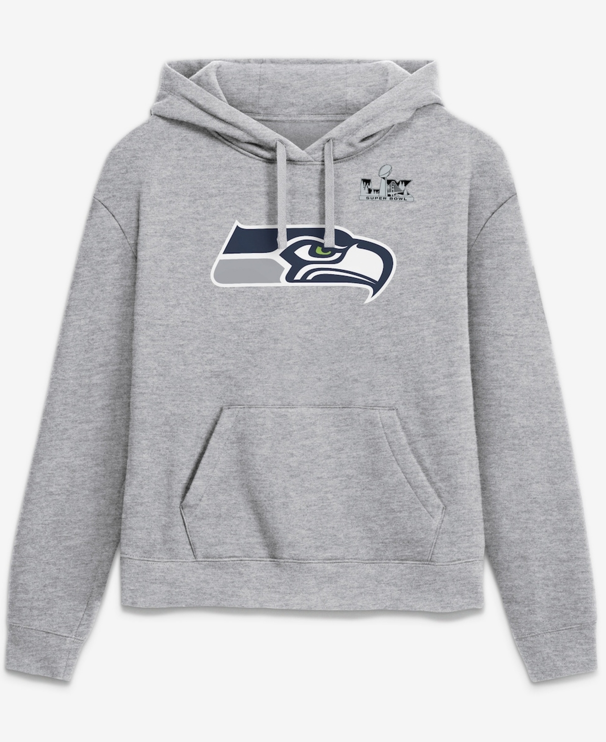 Nike Women's Jaxon Smith-Njigba Heather Gray Seattle Seahawks Super Bowl Lx Champions Patch Name Number Hoodie