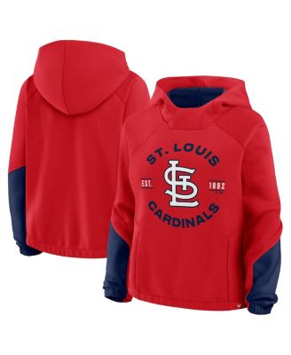 Women's Red St. Louis Cardinals Oversized Time to Win Pullover Hoodie