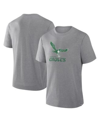 Men's Heather Gray Philadelphia Eagles Vintage Heritage Tribute Tri-Blend T-Shirt