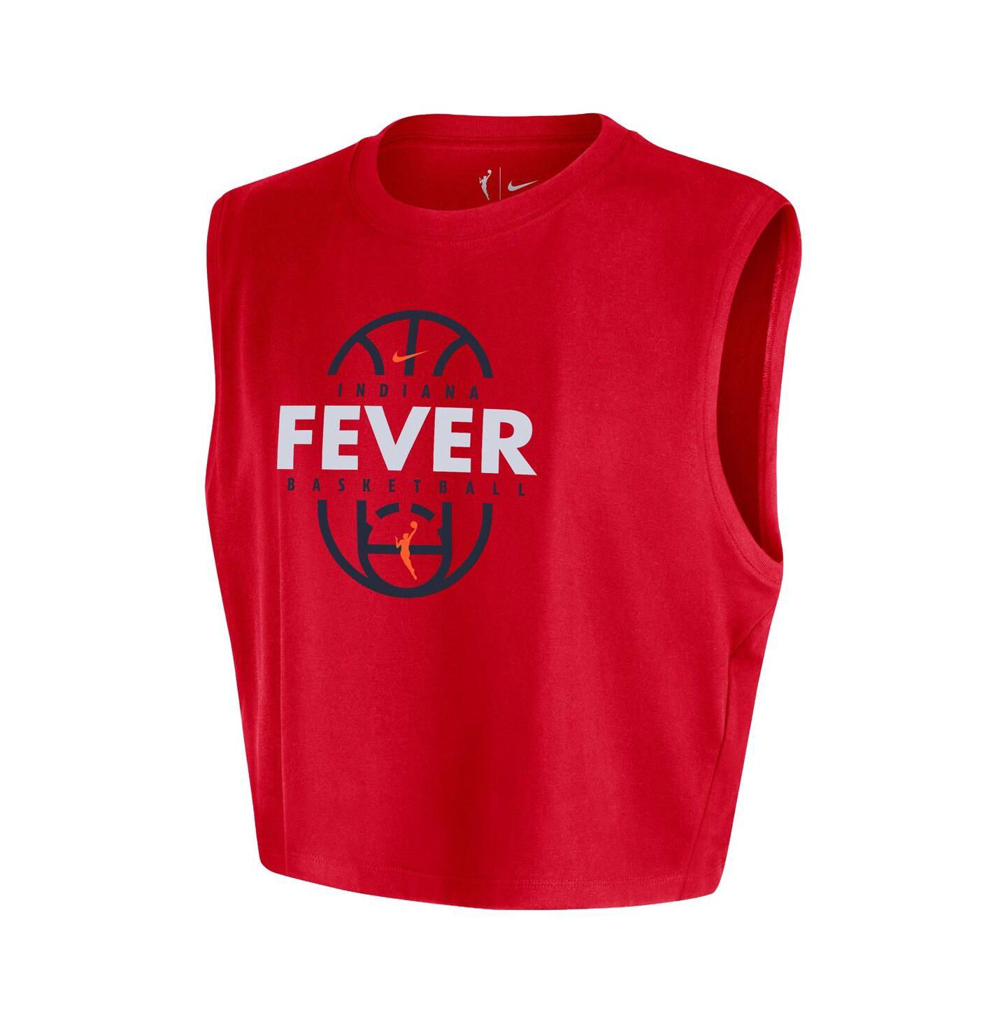 Женская футболка Nike Red Indiana Fever 2026 Authentic On-Court Sleeveless Cropped — фото 2