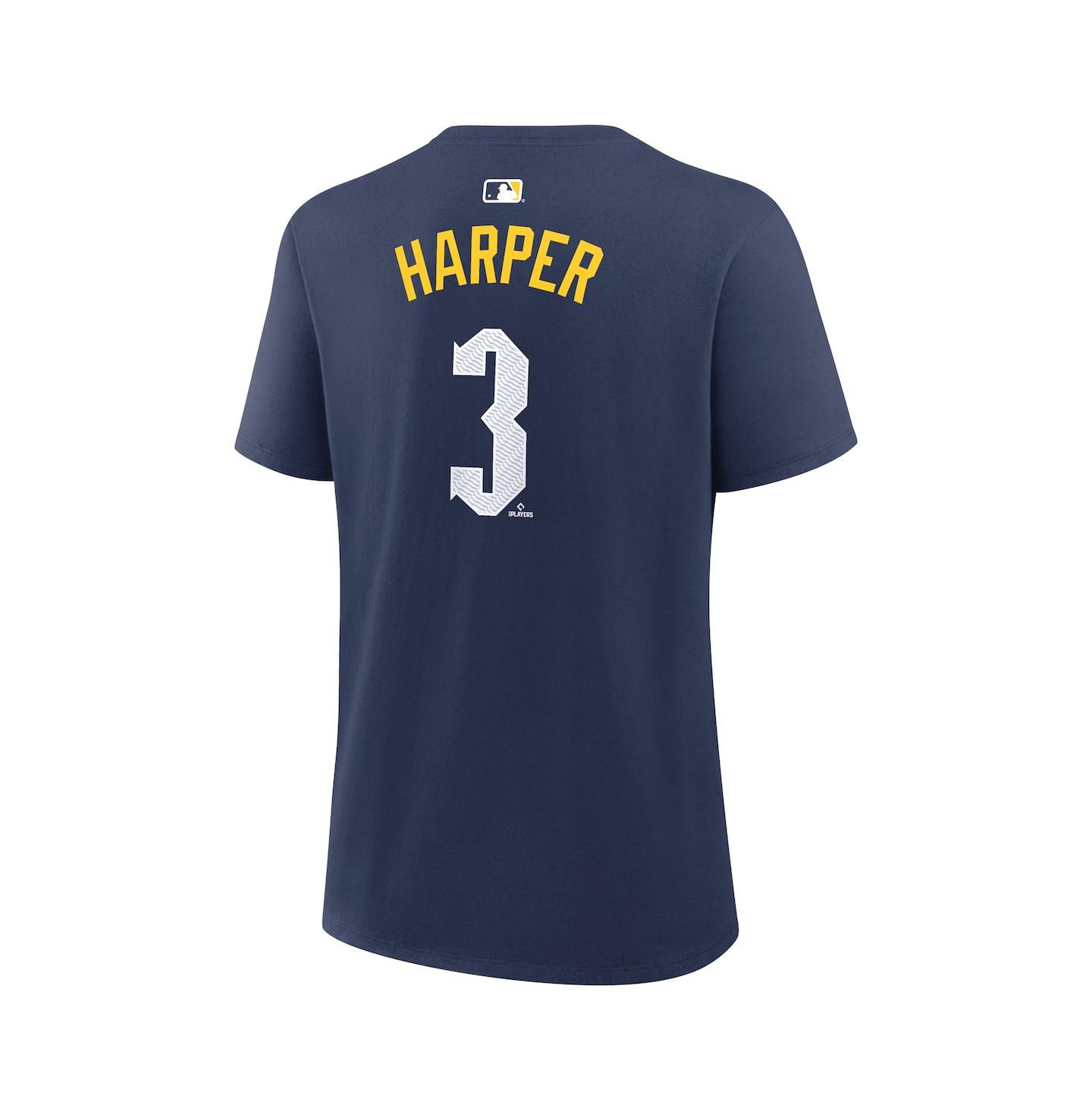 Женская футболка Nike Bryce Harper Navy Philadelphia Phillies City Connect Name & Number — фото 3