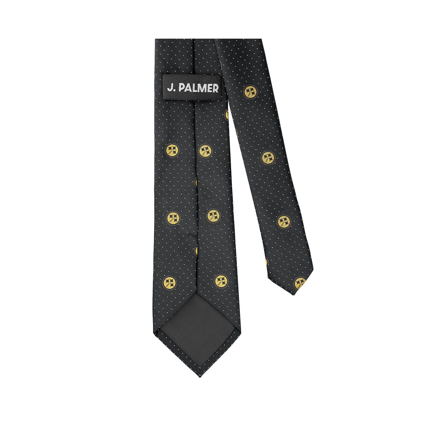 Мужской галстук J. Palmer Pittsburgh Steelers Game Day Polka Dot Tie — фото 3
