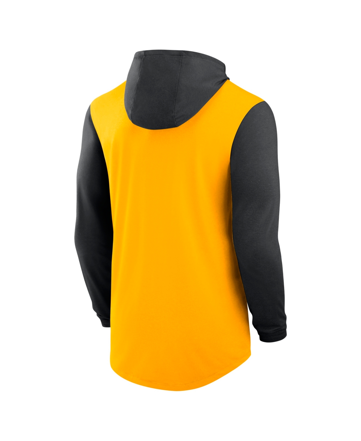 Nike Men's Gold/Black Iowa Hawkeyes Campus Legacy Tri-Blend Long Sleeve Hooded T-Shirt