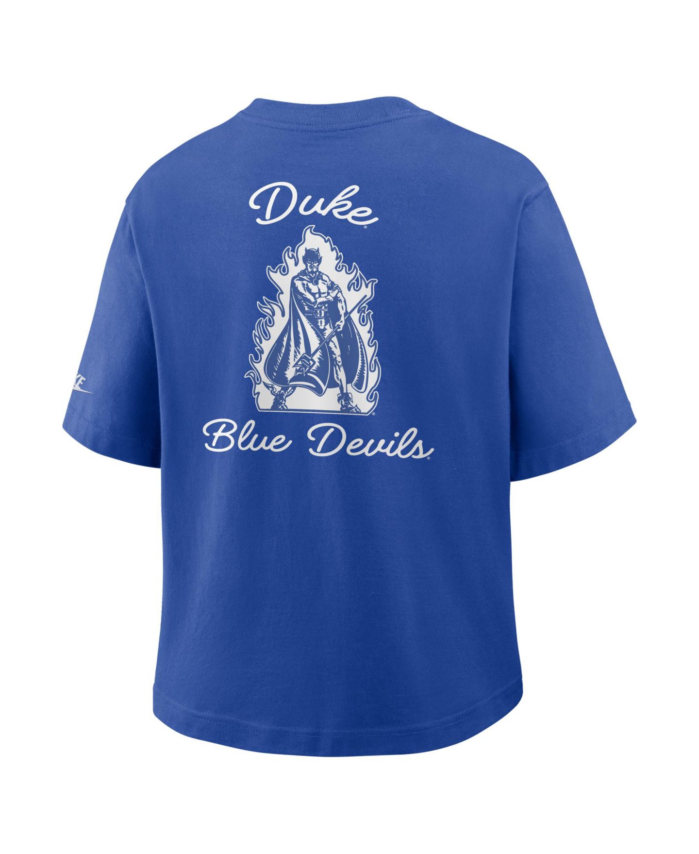 Женская футболка Nike Royal Duke Blue Devils Legacy Pocket Boxy — фото 3