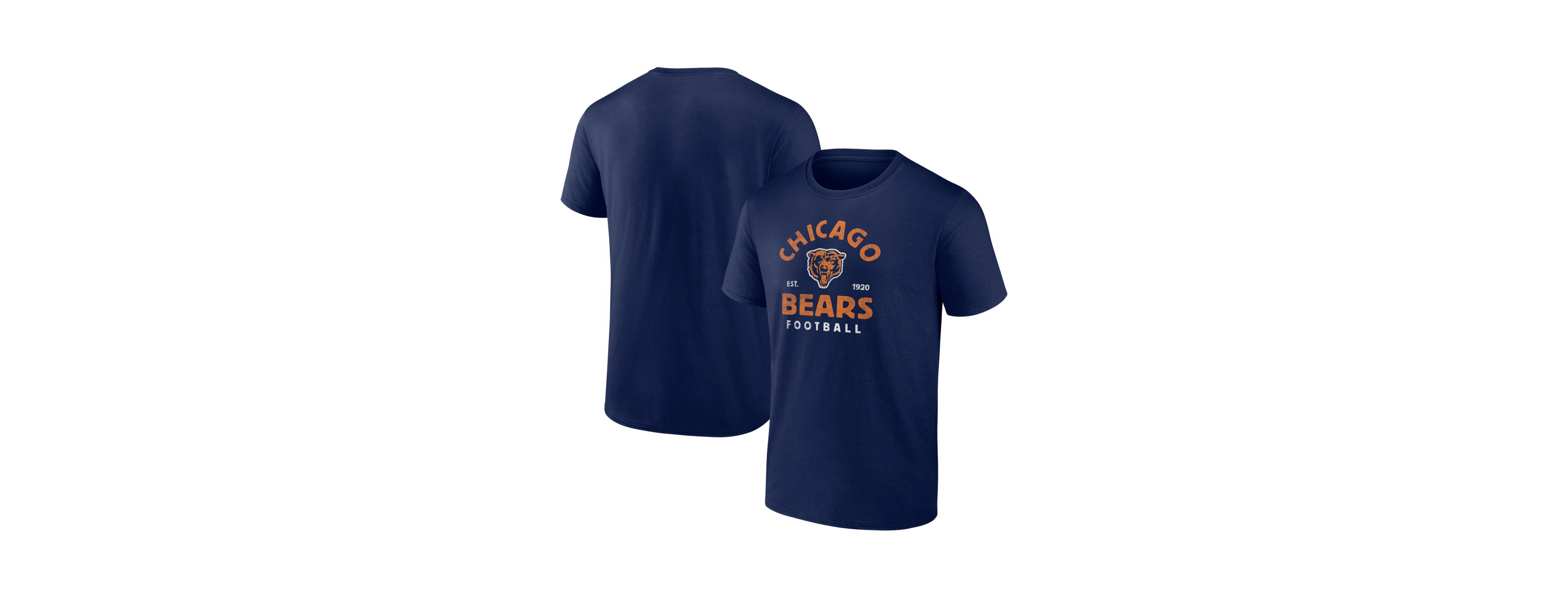 Logo Athletic Men's Navy Chicago Bears Vintage Arch T-Shirt