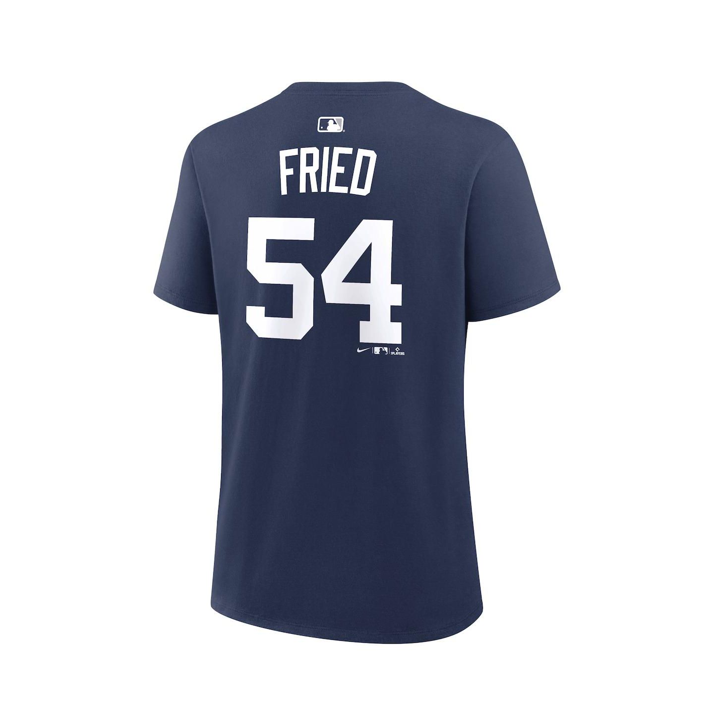 Женская футболка Nike Max Fried Navy New York Yankees Name & Number — фото 3