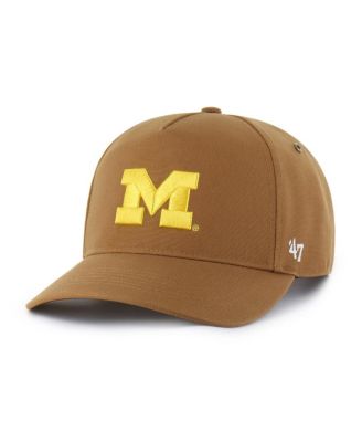 X Carhartt Men's and Women's Brown Michigan Wolverines Hitch Adjustable Hat