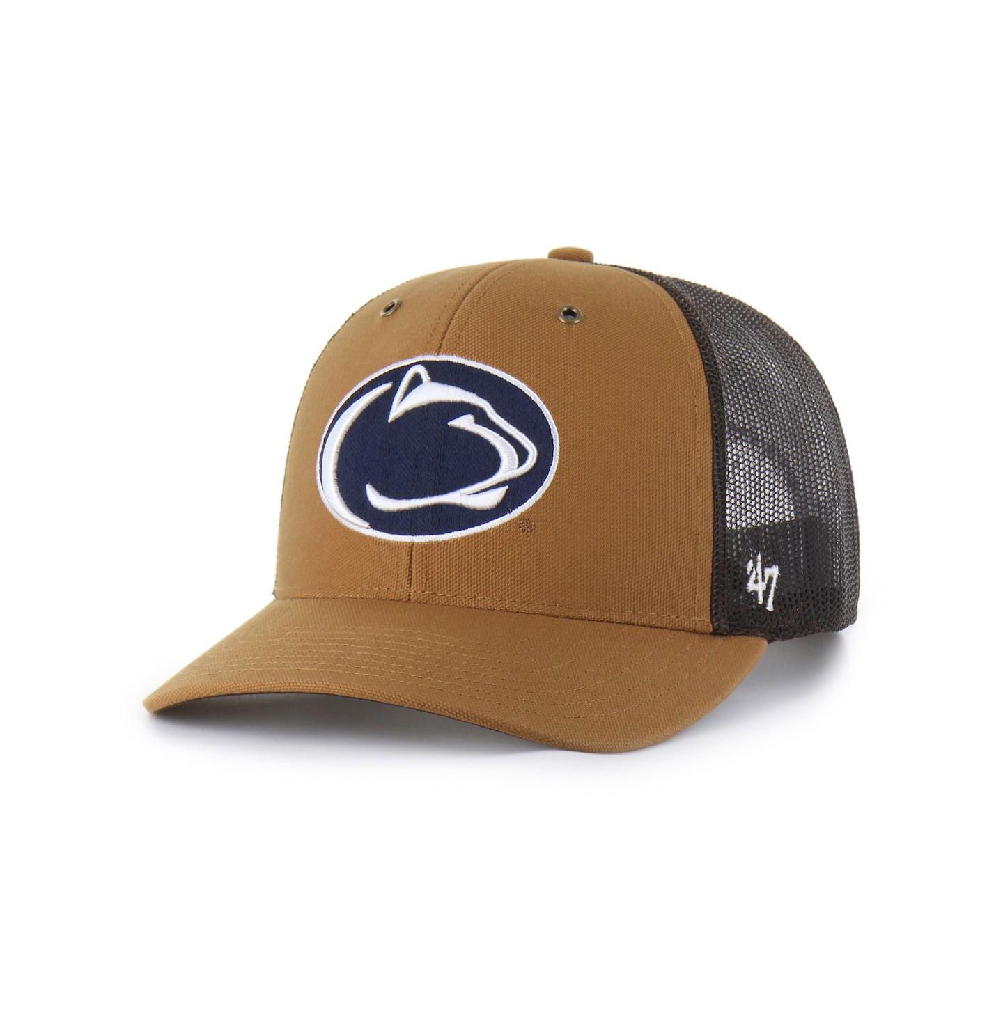 Кепка '47 Brand X Carhartt Brown Penn State Nittany Lions Trucker Adjustable Hat — фото 1