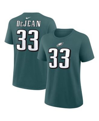 Women's Cooper DeJean Midnight Green Philadelphia Eagles Name & Number T-Shirt