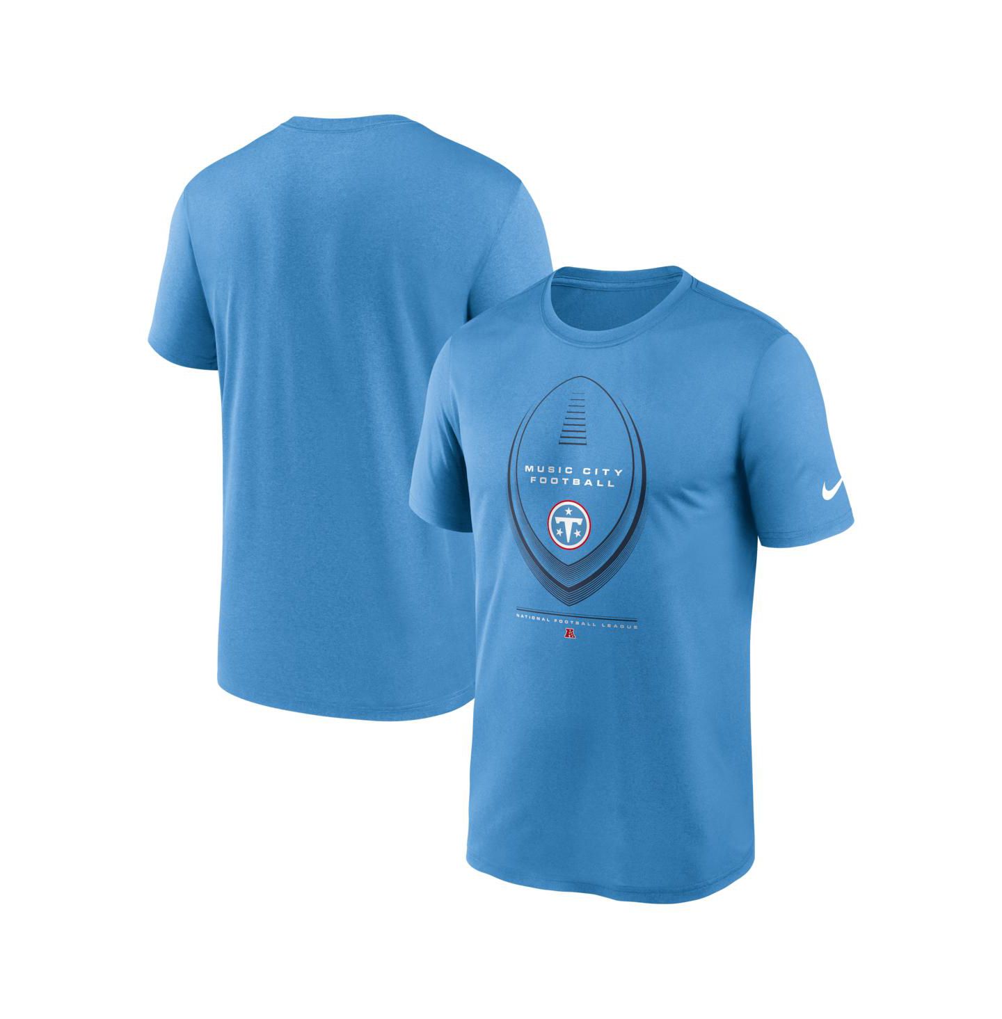 Мужская футболка Nike Light Blue Tennessee Titans Legend Icon Dri-FIT — фото 1
