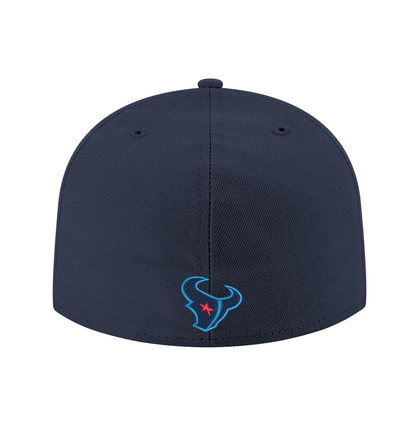 Мужская кепка New Era Navy Houston Texans 59FIFTY Fitted Hat — фото 4