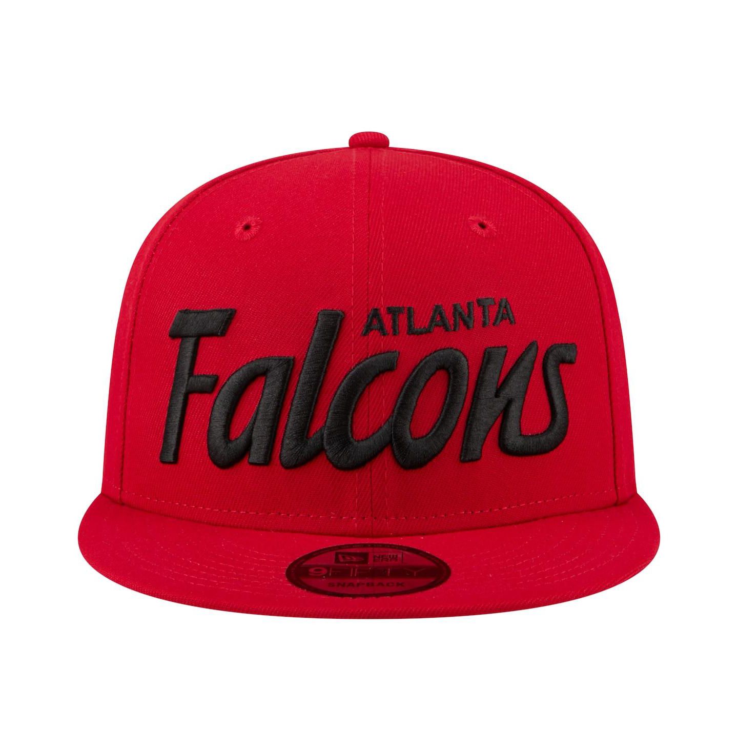 Мужская кепка New Era Red Atlanta Falcons Core Team Script 9FIFTY Snapback Hat — фото 2