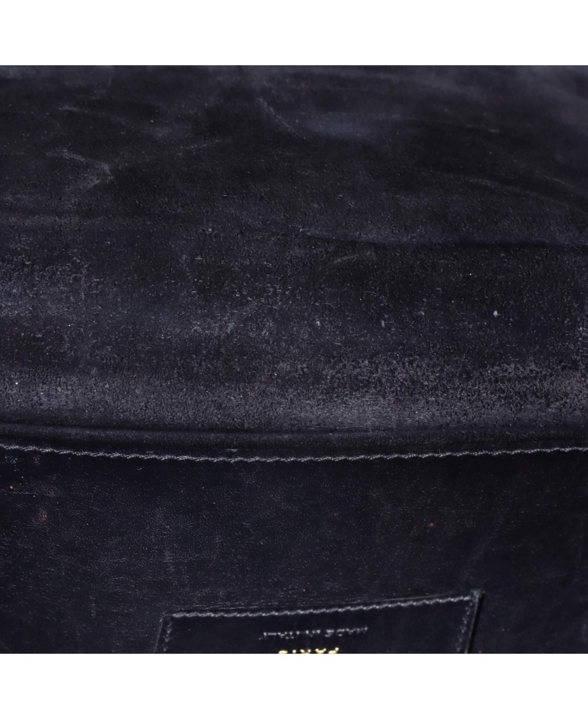 Pre-Owned Saint Laurent Long Classic Monogram Tassel Clutch Leather