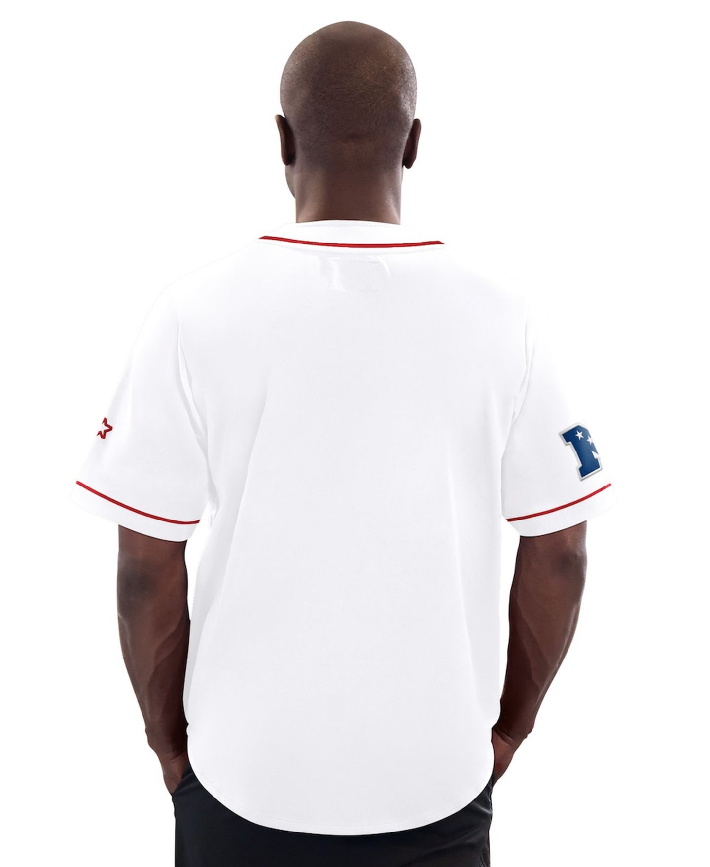 Мужской топ Starter White New York Giants Relay Full-Button Baseball Jersey — фото 2